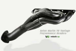 Aston Martin V8 Vantage performance exhaust manifolds stainless steel upgrade.