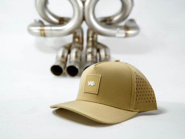 Velocity AP Fairway Hat - View from front with Velocity AP Lamborghini Pipe