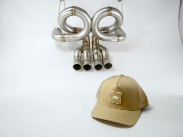 Velocity AP Fairway Hat - View from front with Velocity AP Lamborghini Pipe